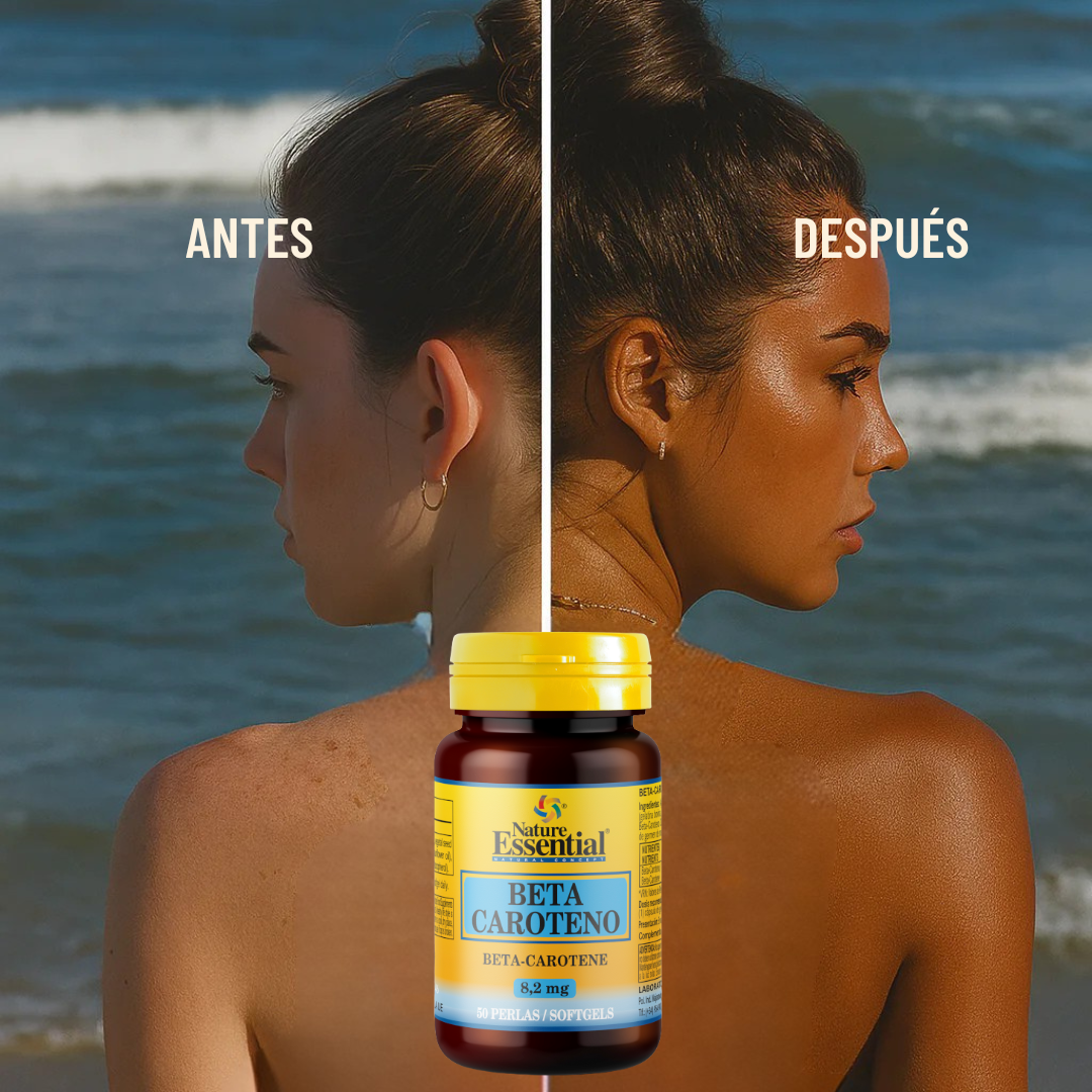 Capsulas bronceadoras Beta Caroteno Nature Essential - 50 Cápsulas®