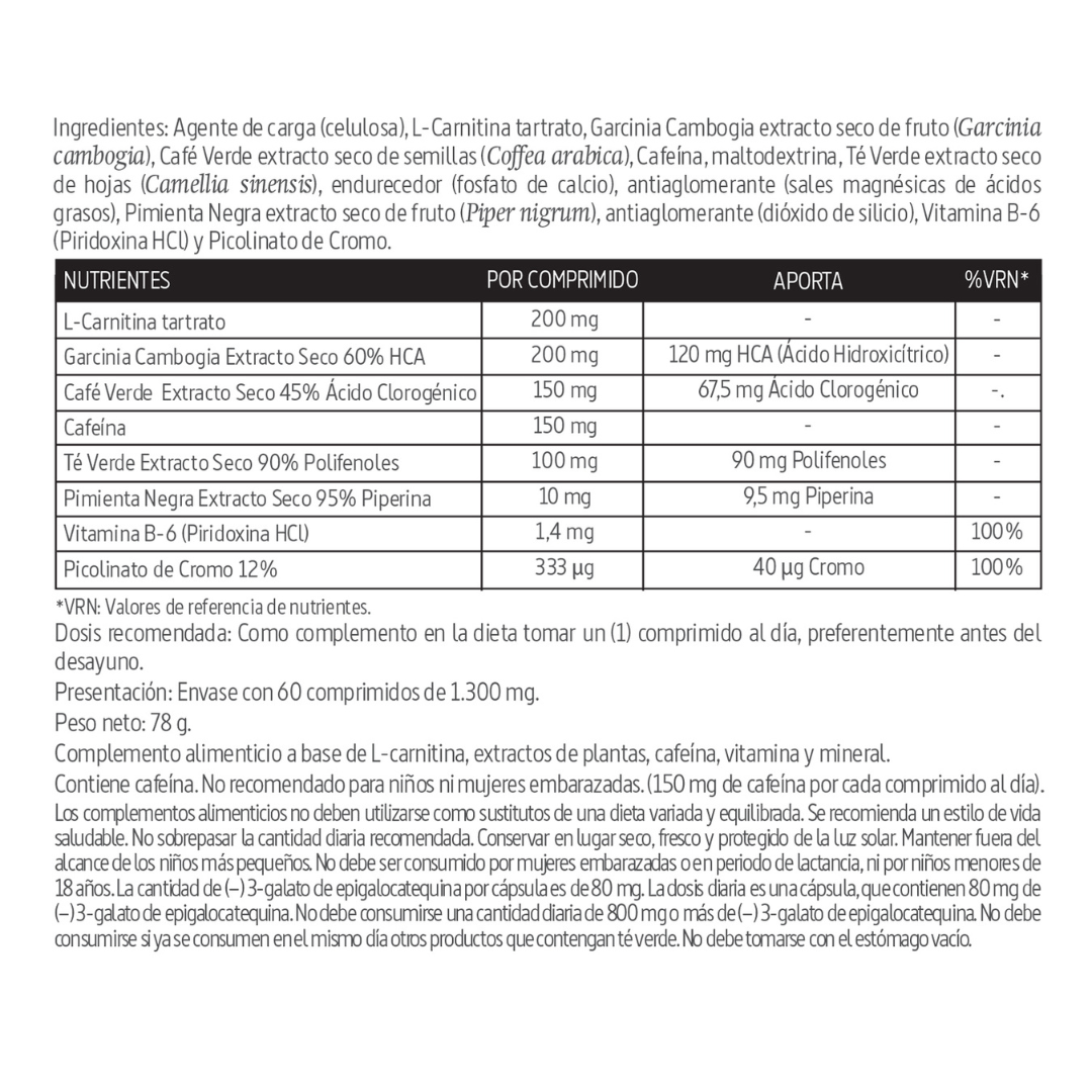 AdelgaPower Complex - Complemento para adelgazar con efecto quemagrasa 60 Cápsulas